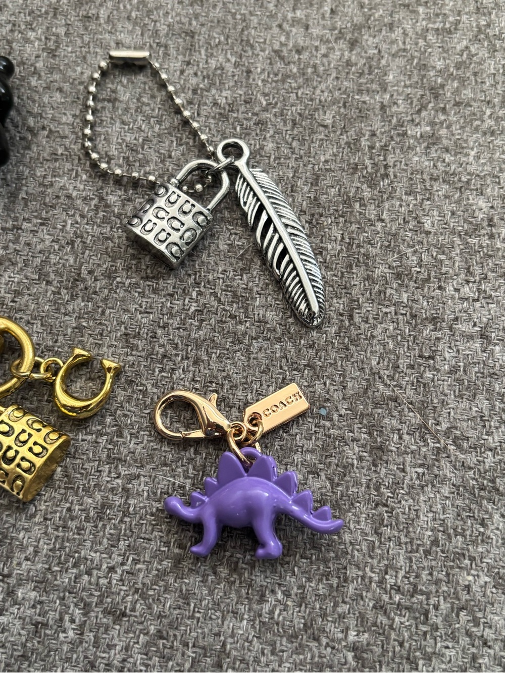 Lot of Authentic Repurposed Coach Charms and Keychains - Picture 3 of 6